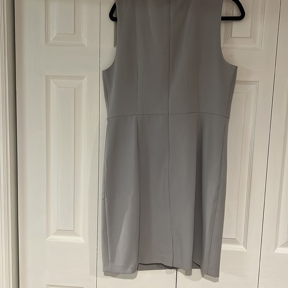 Ann Taylor light gray sheath dress size 14 - Picture 7 of 7